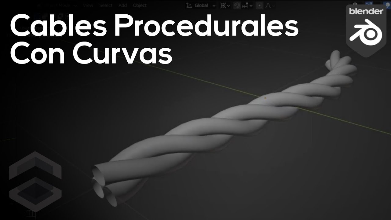Cables Procedurales con Curvas en Blender 3.1 - Tutorial Blender