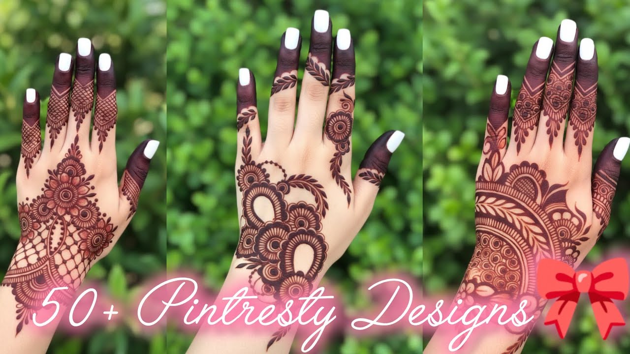 Beautiful Back hand mehndi designs||50+pintresty designs for Eid|Wedding|Festival 🎀