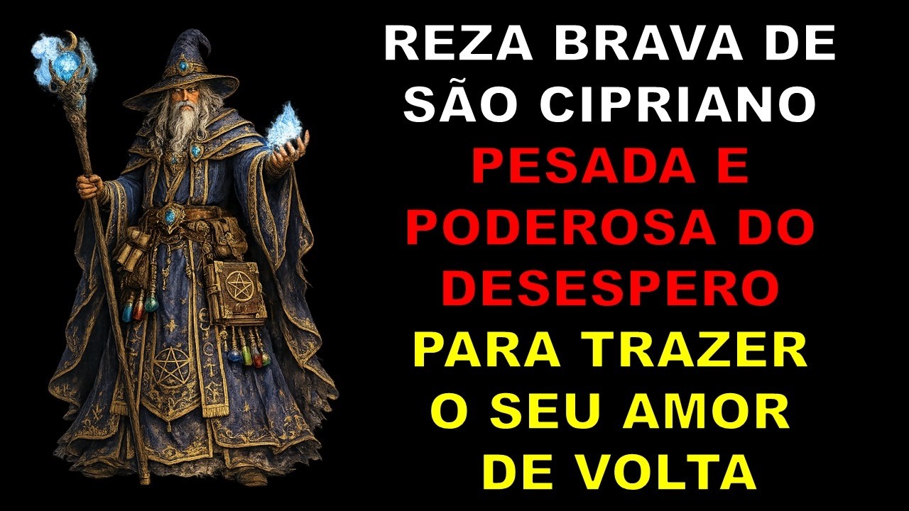 REZA BRAVA DE SÃO CIPRIANO PESADA E PODEROSA DO DESESPERO PARA TRAZER O SEU AMOR DE VOLTA