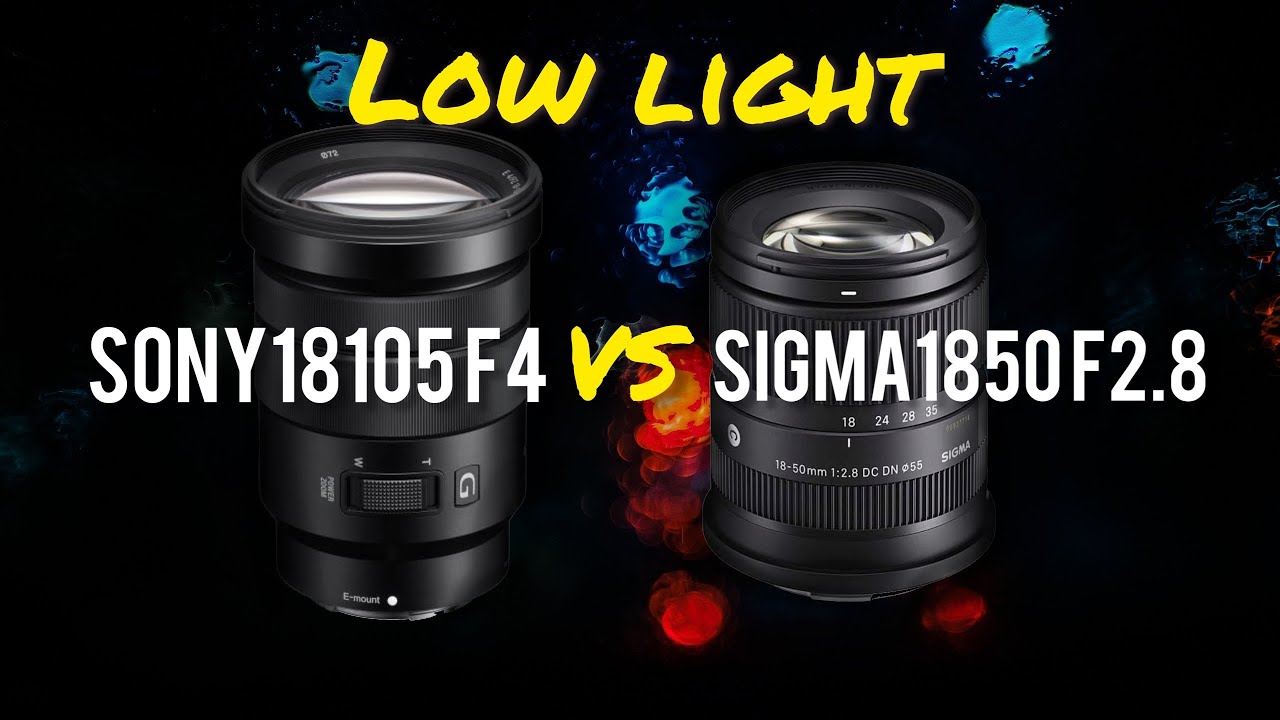 Sigma 18-50 F2.8 против Sony 18-105 F4: сравнение видео при слабом освещении (бок о бок)