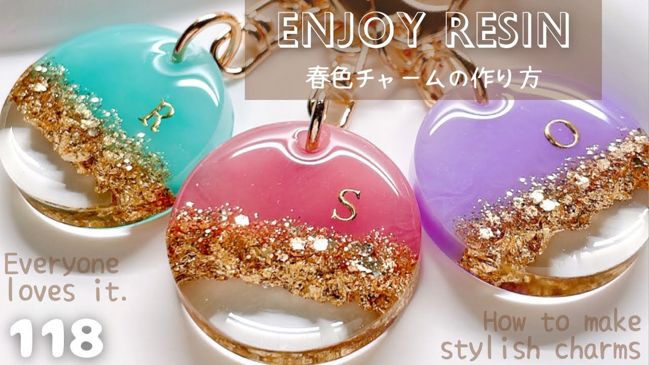 100円ショップSeriaのアイテムで簡単楽しい春色チャームの作り方💚🩷💜