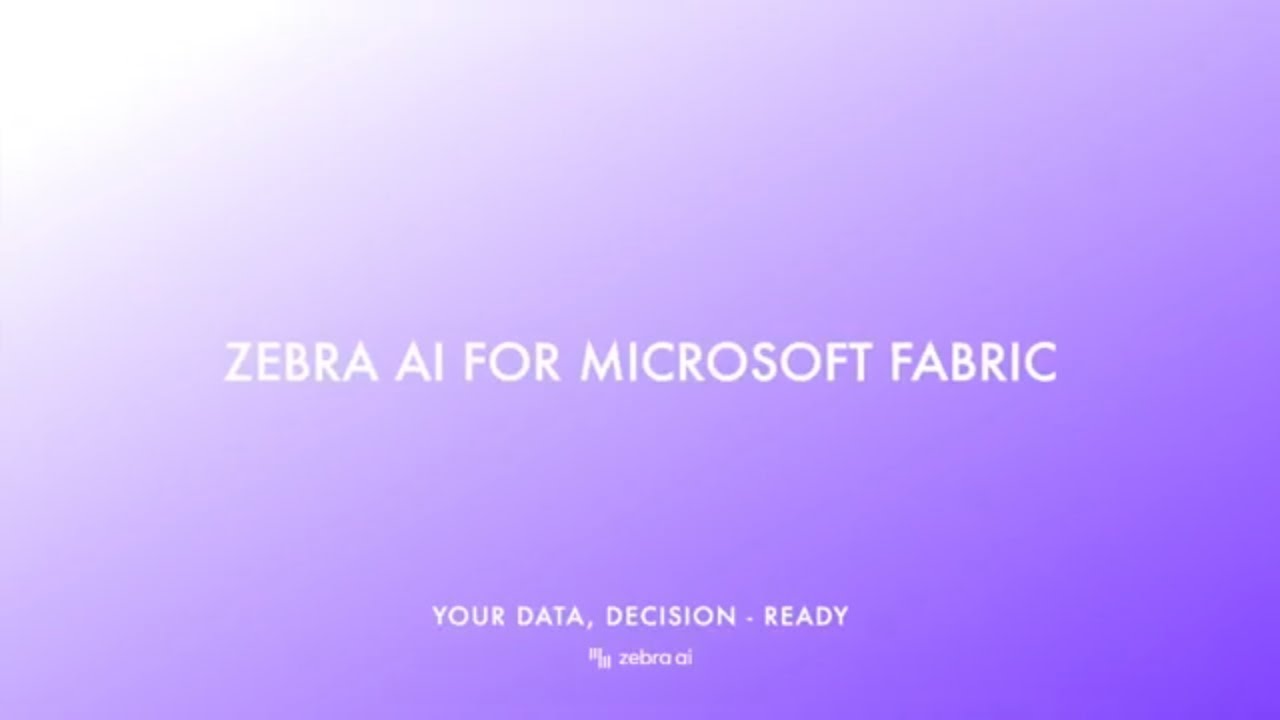 How to get AI-powered dashboards in Microsoft Fabric with Zebra AI