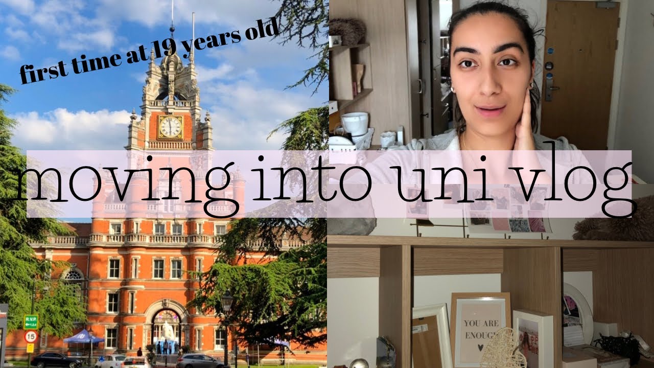 MOVING INTO UNIVERSITY VLOG | first time moving out at 19 ! royal holloway ♡ Luisa Love