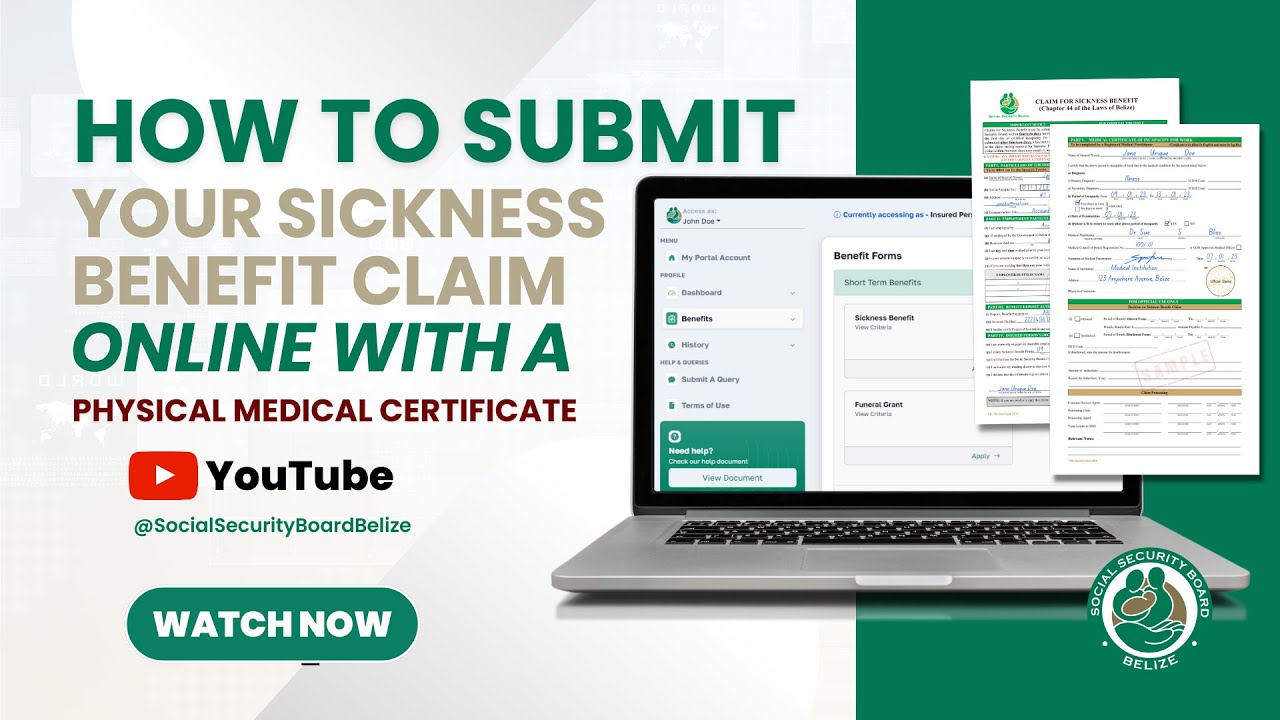 How to Submit Your Sickness Benefit Claim Online with a Physical Medical Certificate