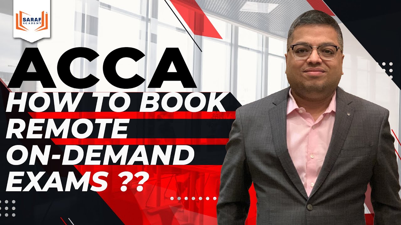 ACCA | How to Book On-Demand Exam | By Saraf Academy