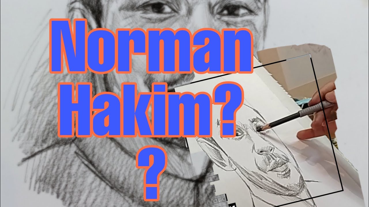 Norman Hakim portrait drawing #portrait #simplesketch #charcoal