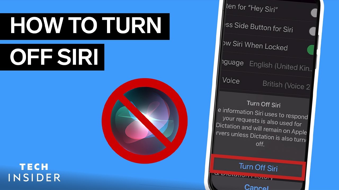 How To Turn Off Siri