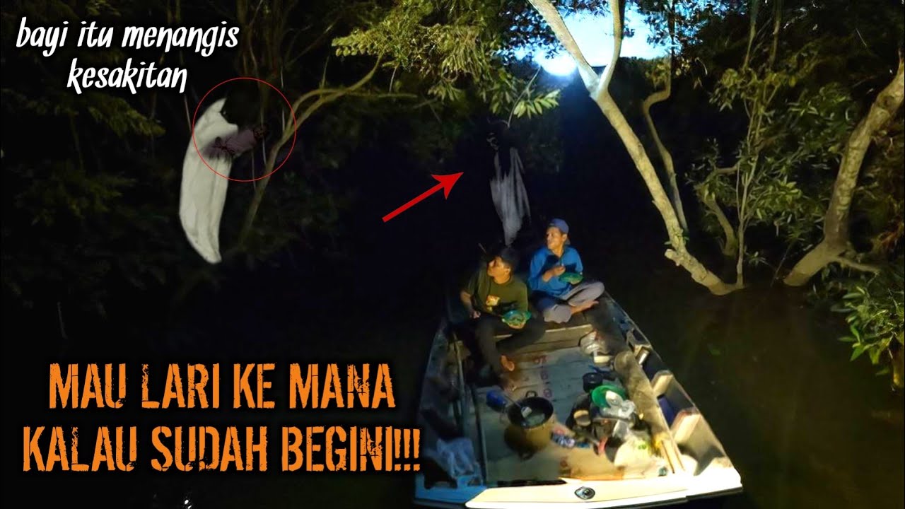 CAMPING HOROR TAK BISA LARI TERKEPUNG HANTU PENUNGGU SUNGAI KUNTILANAK GENDONG BAYI SANGAT SERAM!!
