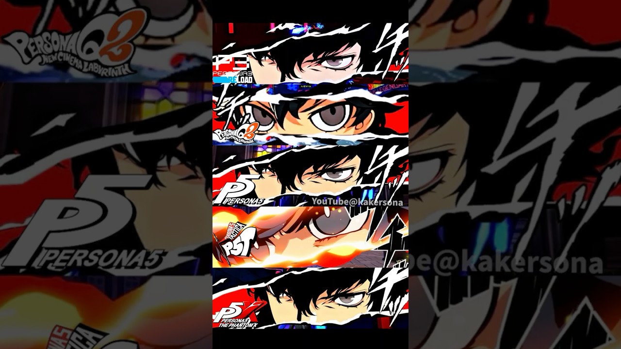 比較 P5主人公 召喚演出の進化 2016〜2025 #P5R #ペルソナ5ロイヤル #ペルソナ5 #ペルソナQ2 #P5T #P5S #PQ2 #ペルソナカケル
