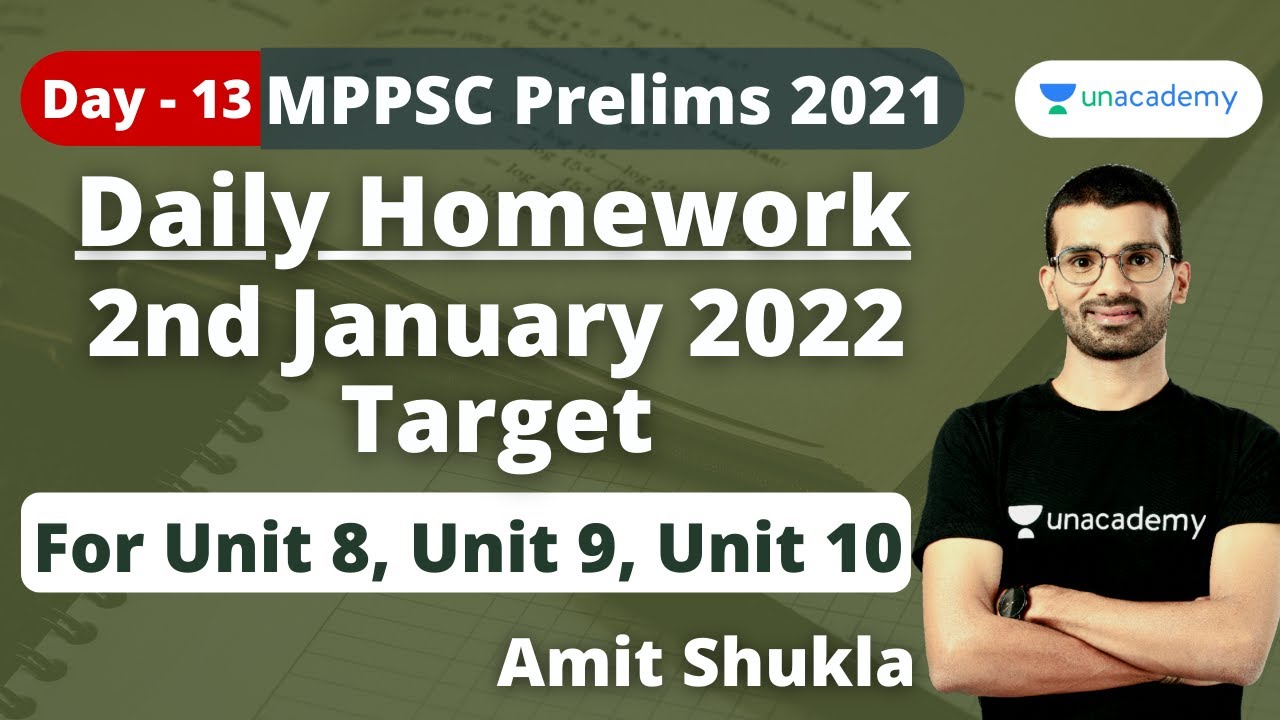 Target | 1st January 2021 | By Amit Shukla Sir | Unacademy MPPSC