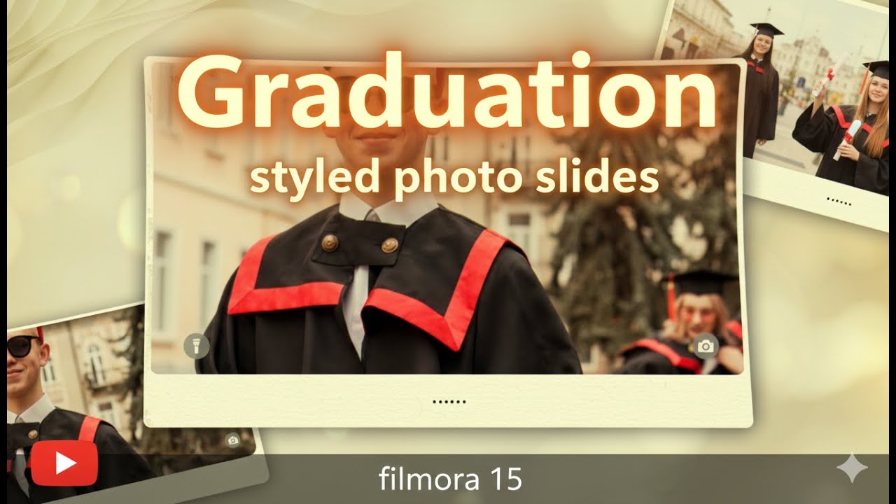 Потрясающее слайд-шоу из выпускных фотографий в Filmora 15 🎓 | Урок по кинематографическим эффект...