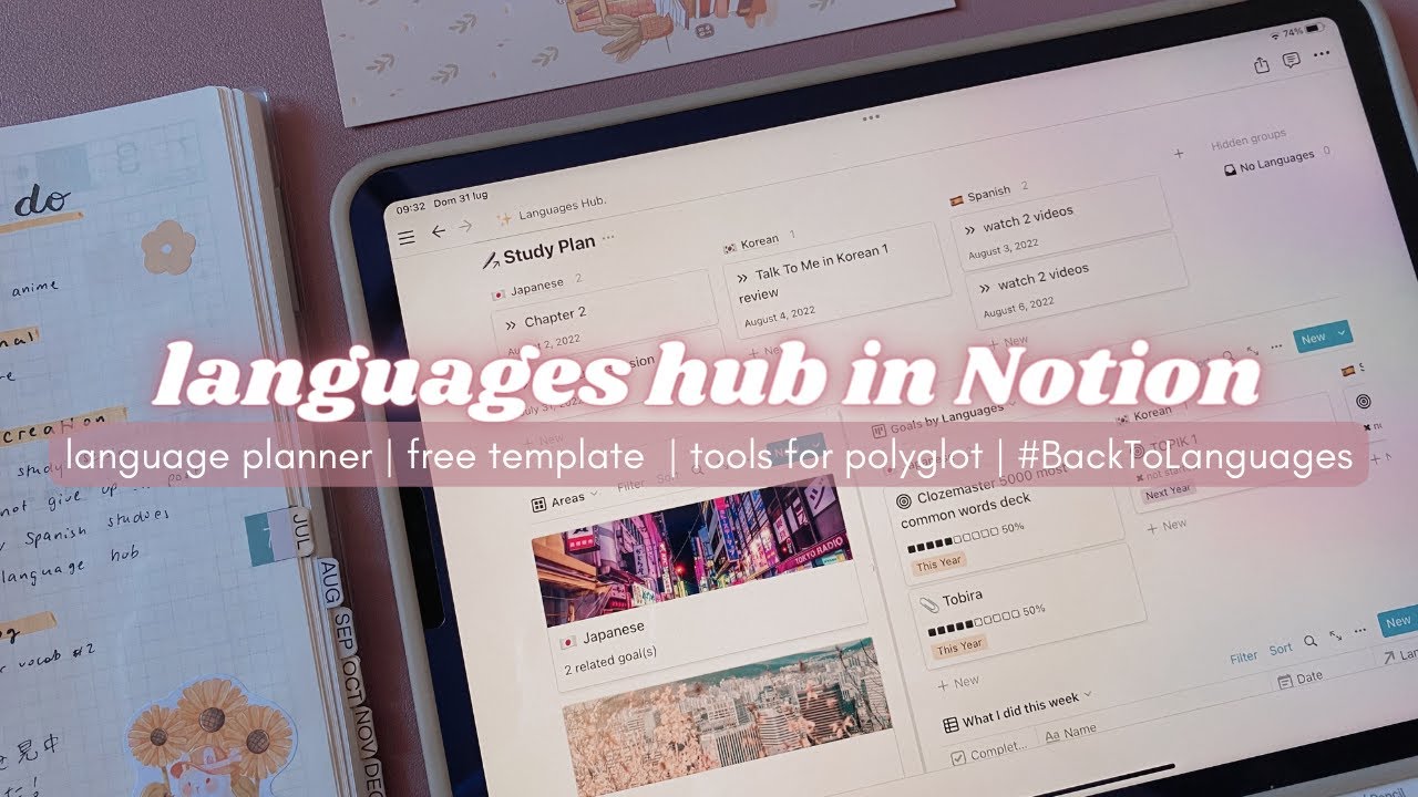 ULTIMATE LANGUAGE PLANNER IN NOTION FOR POLYGLOTS