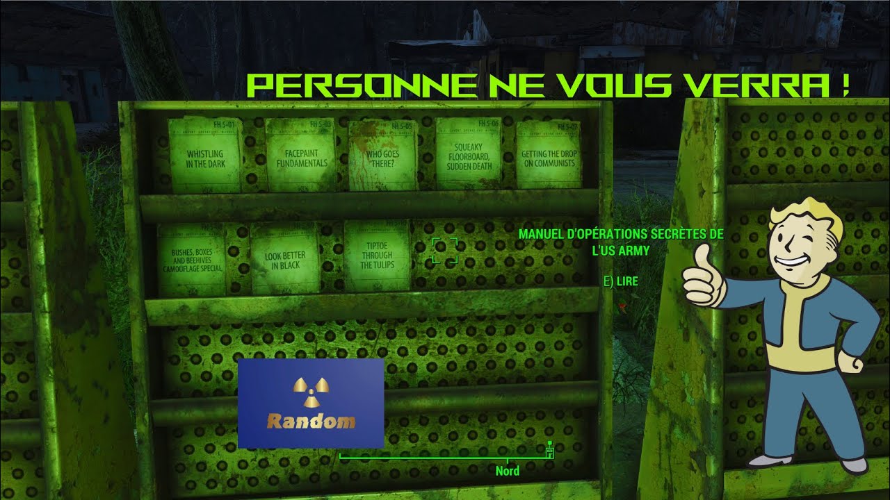 Fallout 4 - Devenir invisible  - Où trouver 3 des 10 magazines de furtivité ?