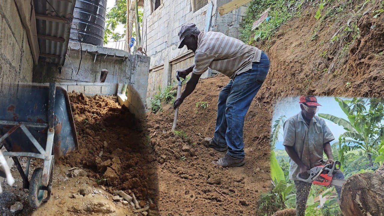 Finish moving the rest of dirt | Getting the house dump out