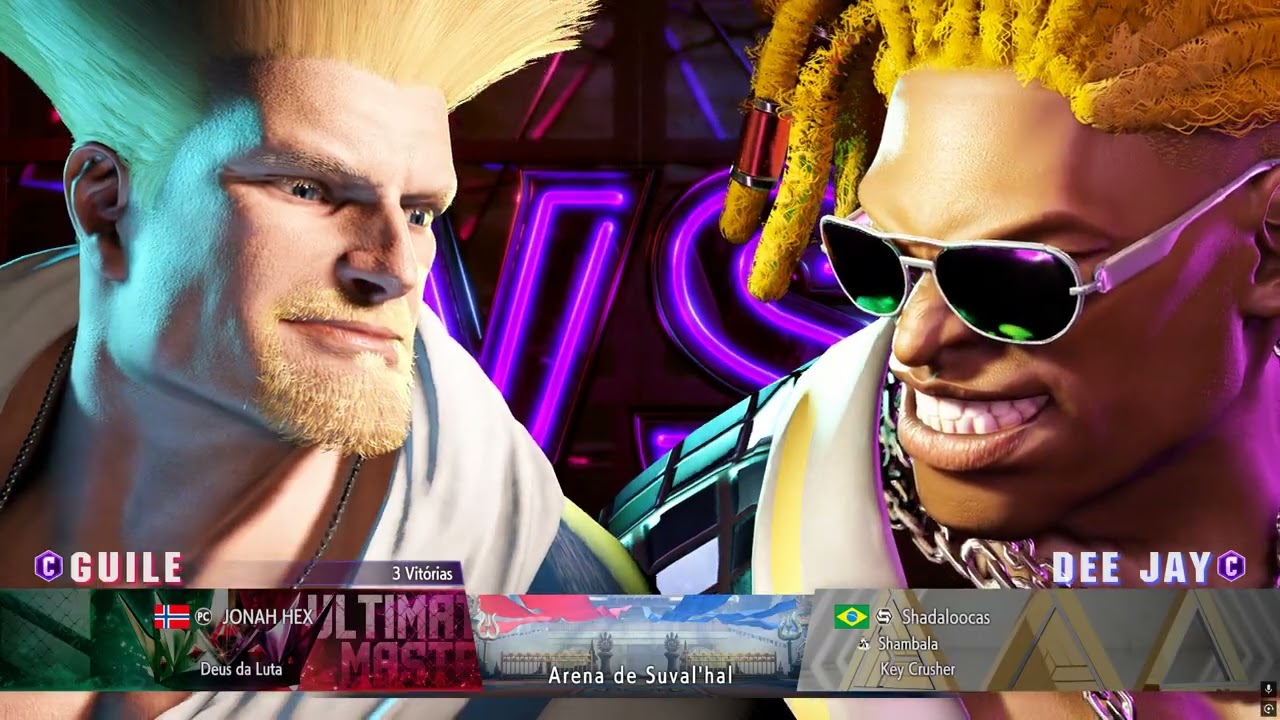 Street Fighter 6 tumultuando no fliperama
