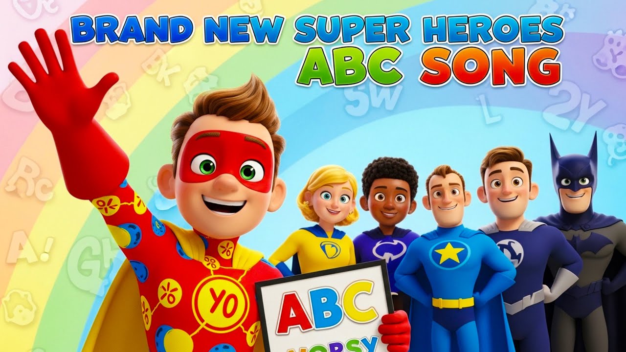 New Superhero ABC Song 2026 | Learn A to Z with Brand New Heroes | Fun Alphabet Song for Kids