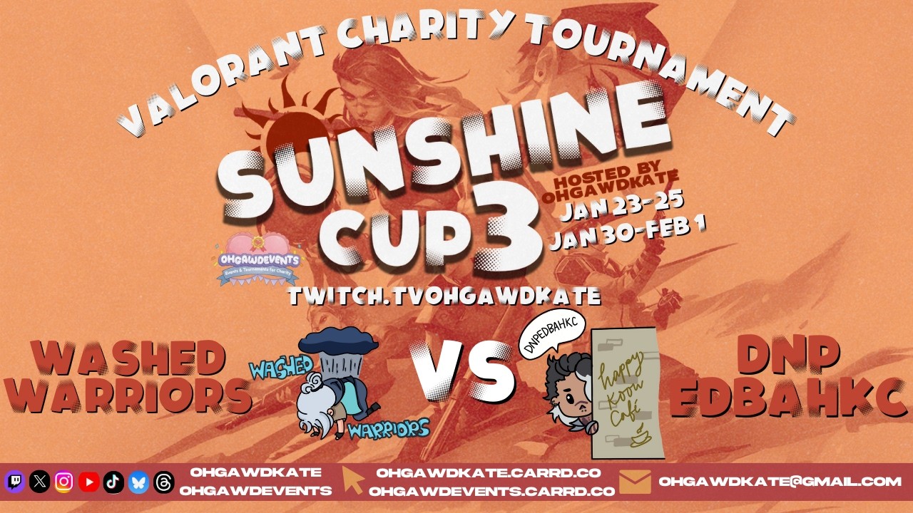 OHGAWDEVENTS | Sunshine Cup 3 | Washed Warriors VS DNPEDBAHKC | Round 1 Match 7