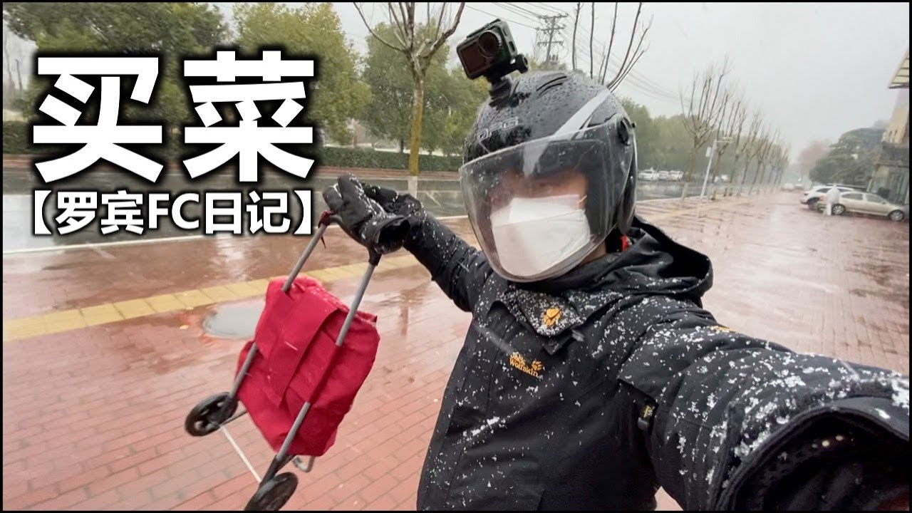 【罗宾FC日记】下雪了，趁人少出去买菜，好多菜还买到了筒子骨
