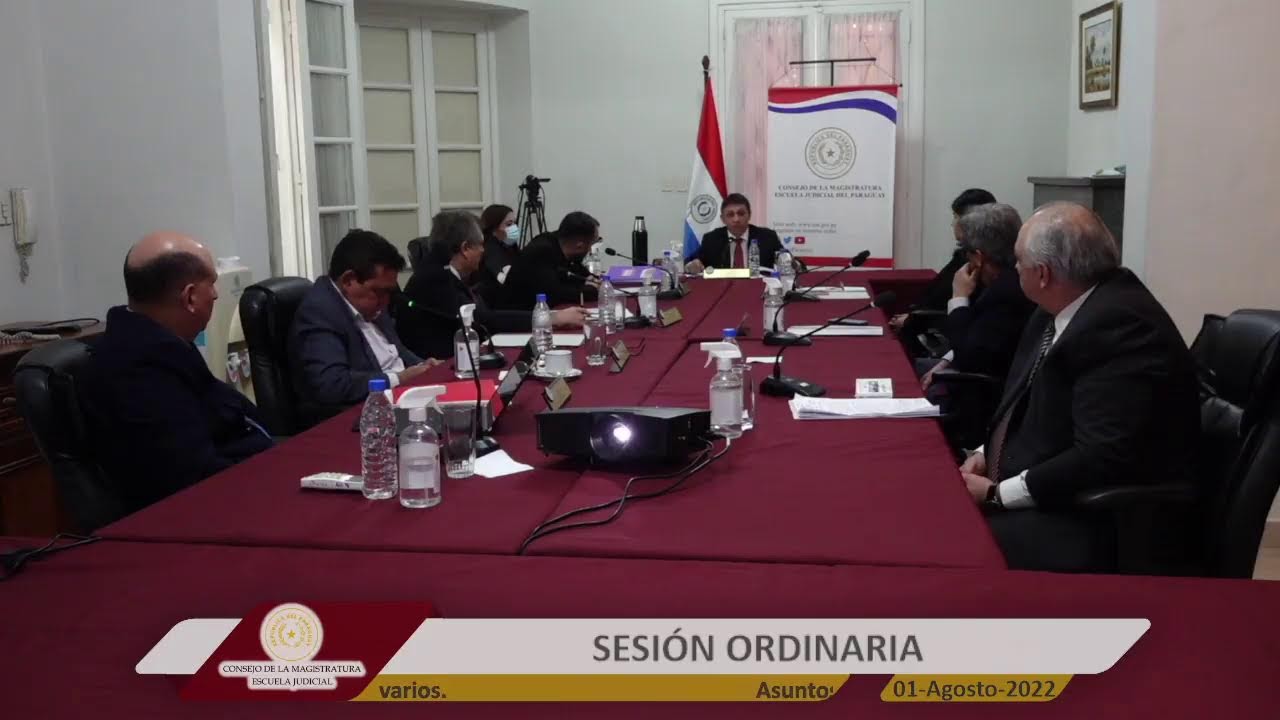 01-08-2022 | En vivo Sesión Ordinaria del Consejo de la Magistratura