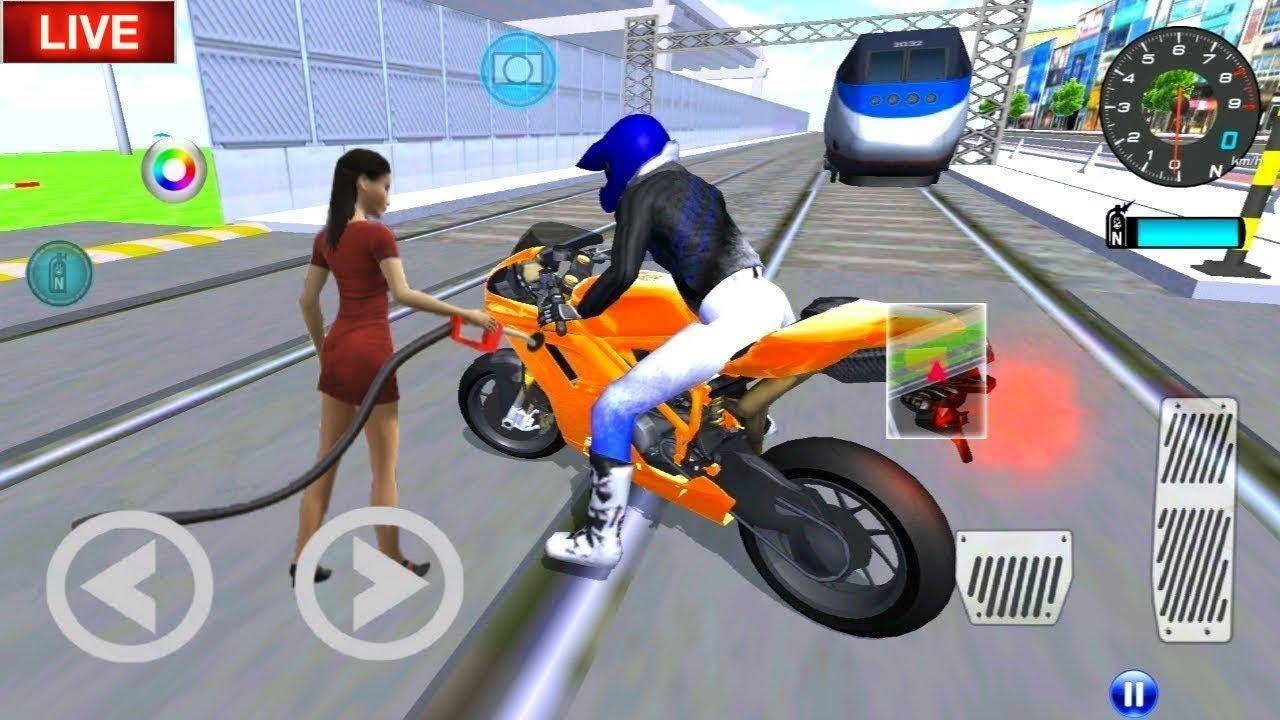 🔰🔴[LIVE]✅3D Driving Class Simulator  Bullet Train Vs Motorbike  Bike Driving Game - Android Gameplay
