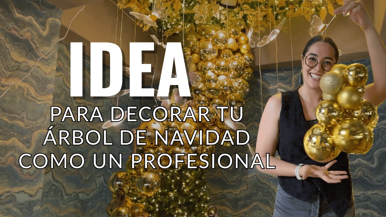 Cómo decorar tu árbol de Navidad con guirnaldas de bolas (¡y que se vea PRO!)