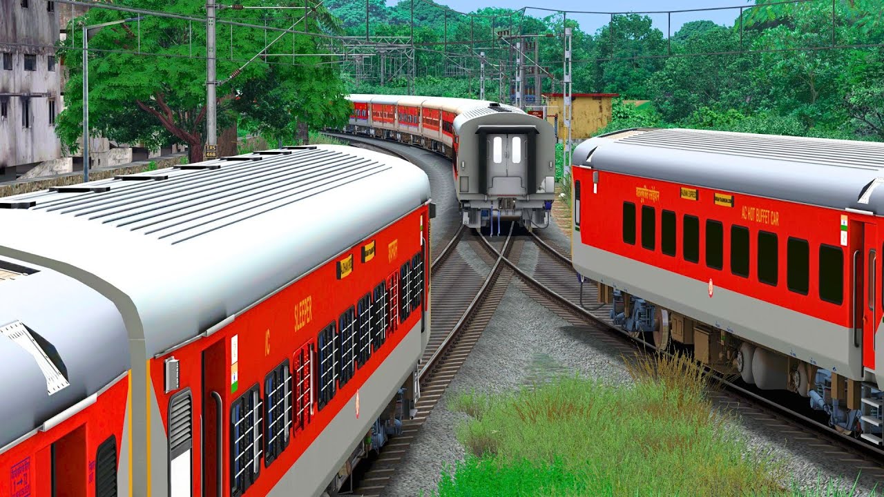 LHB PANTRY COUPLING LHB RAJDHANI TRAIN | BUMPY RAILROAD | Train Simulator | Railworks | NTG GAMING