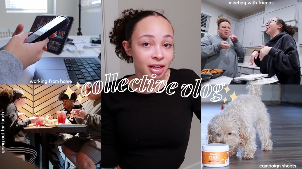 COLLECTIVE VLOG | makeup shopping, sister sleepover, setting up my office, working from home + more!