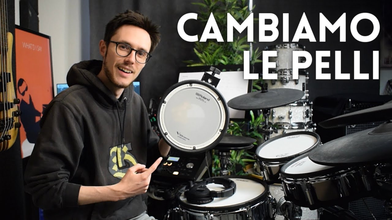 Come sostituire la PELLI della BATTERIA ELETTRONICA - Tutorial