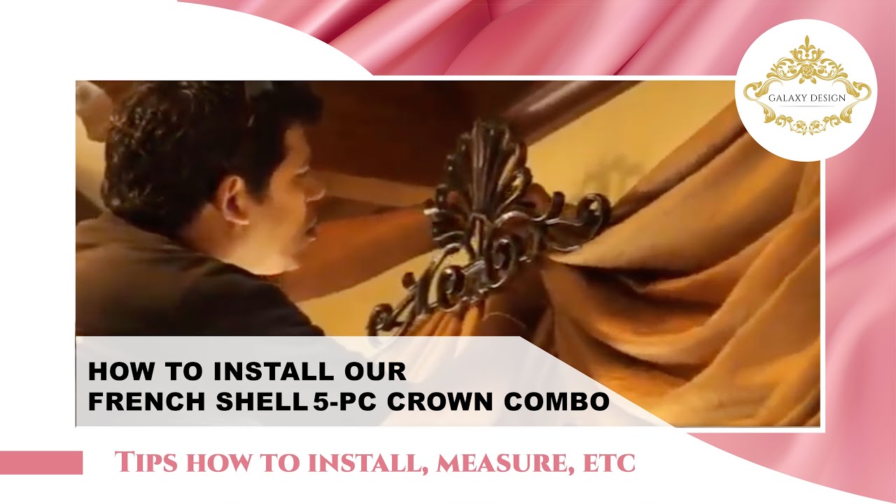 How to Install Curtains, Drapes and Sheers, Using our Drapery Hardware French Crown Combo #234