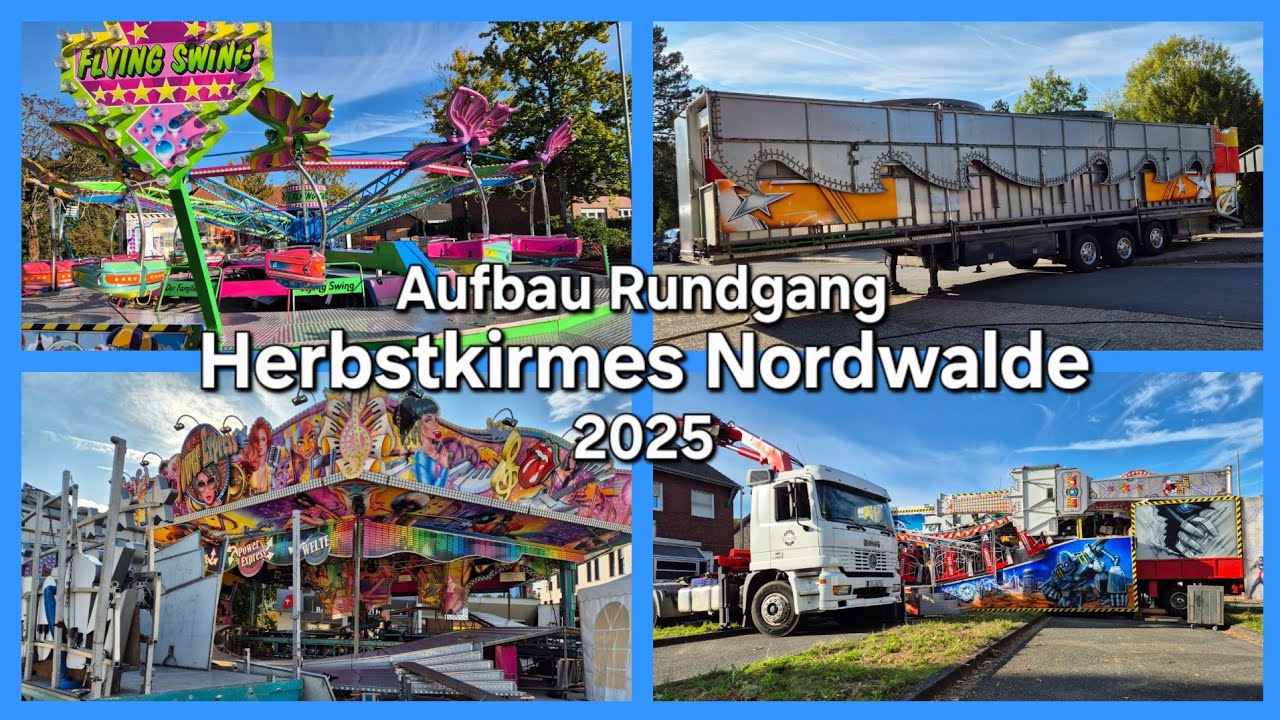 Aufbau Rundgang - Herbstkirmes Nordwalde 2025