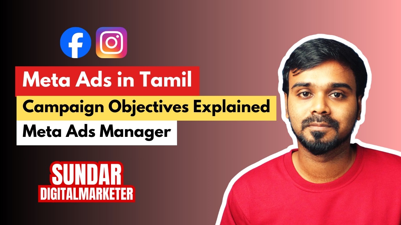 Learn Meta Ads in Tamil 🔥 | Campaign Objectives Explained Clearly | Ads Manager Dashboard