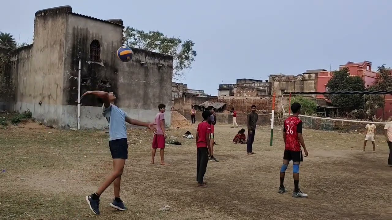 Intense Volleyball Match: [jitu 6 ] vs [Team sanu] | Epic Spikes & Saves 22/2/26