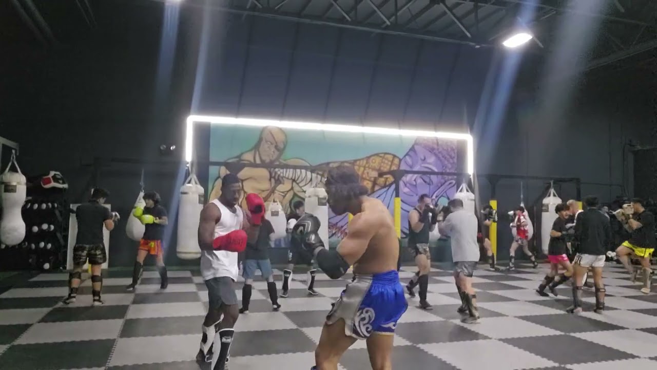 Tim has a stiff jab.