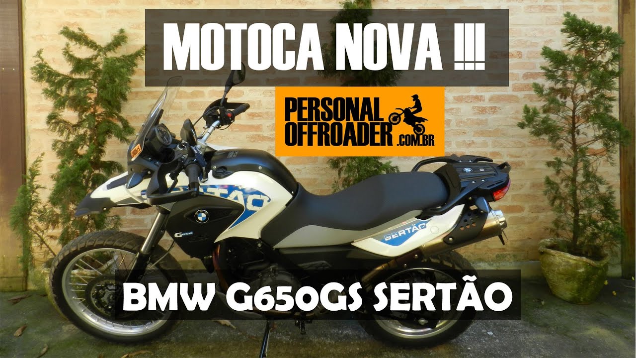 BMW G650GS SERTÃO - THE FIRST RIDE - MOTO NOVA!