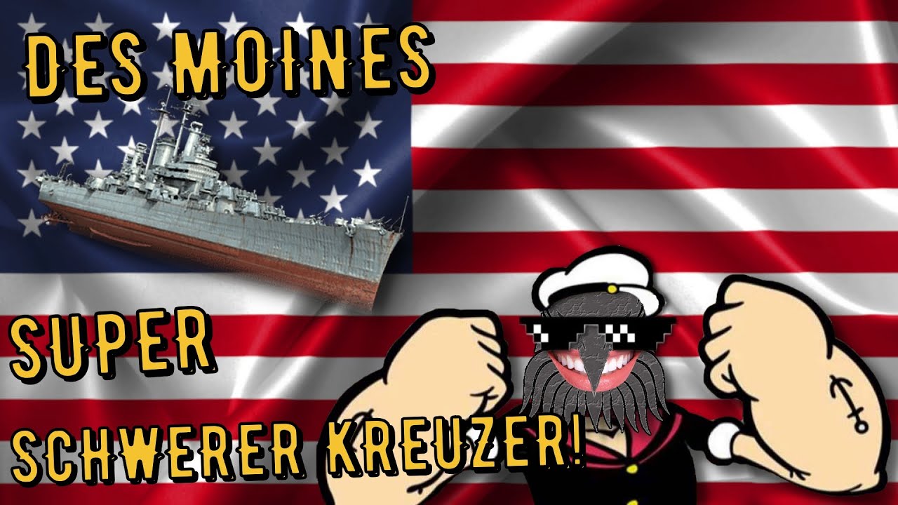 World of Warships Legends - DES MOINES - Legendär - SUPER schwerer Kreuzer! [deutsch/ gameplay]