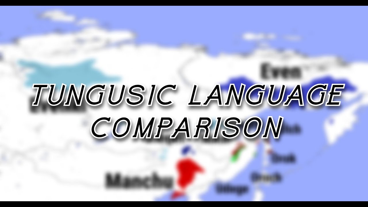 Tungusic languages comparison