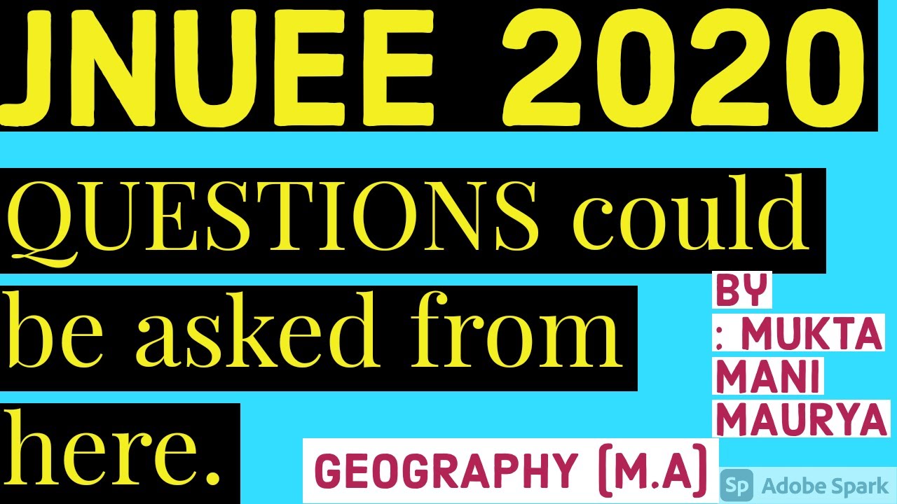 JNUEE 2020 ENTRANCE EXAMINATION topics from where questions could be asked
