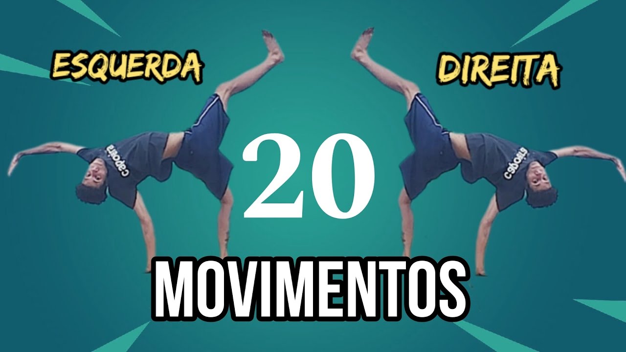 CAPOEIRA 20 MOVIMENTOS ESQUERDA E DIREITA - ACROBACIAS - MAGRÃO CAPOEIRA