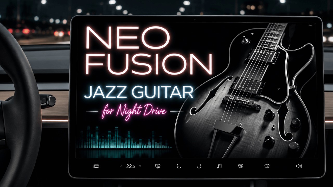 Neo Fusion Jazz Guitar &ndash; Night Drive Groove | 2.5 Hours for Work & Focus