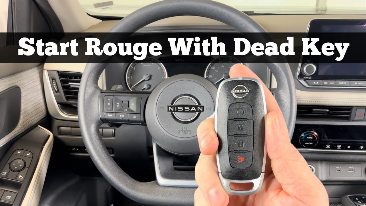 2023–2024 NISSAN ROGUE — как завести машину, если села батарейка брелока дистанционного управлени...
