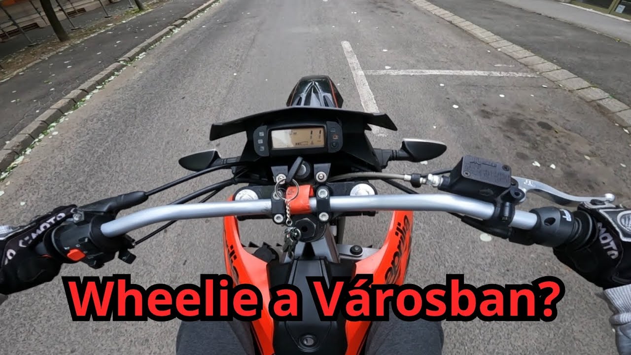 Lehet hogy nem városba kellene gyakorolni a Wheeliet | Aprilia SX 50 City Vlog #1