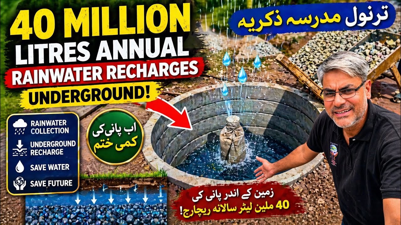 40 Million Litres Annual Recharge | Rainwater Harvesting Project in Tarnol Islamabad