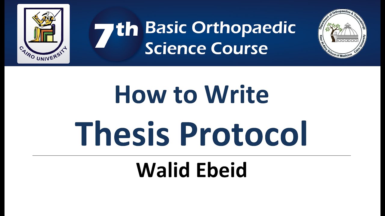 Thesis Protocol