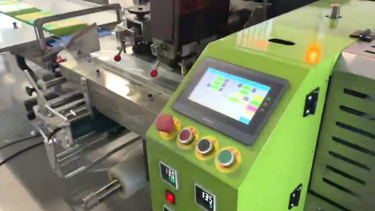 Flow pack equipment for A4 paper books etc