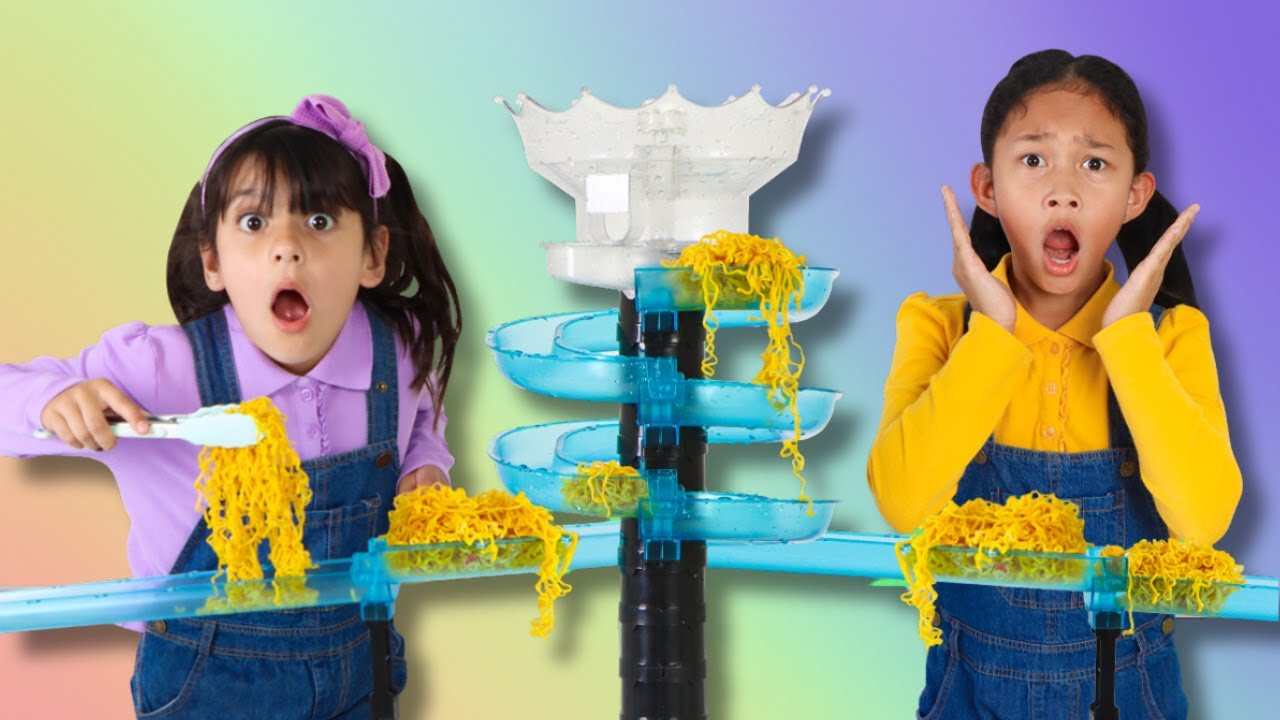 Fideos arcoíris ¡La mejor idea de Ellie y Andrea! 🌈🍜