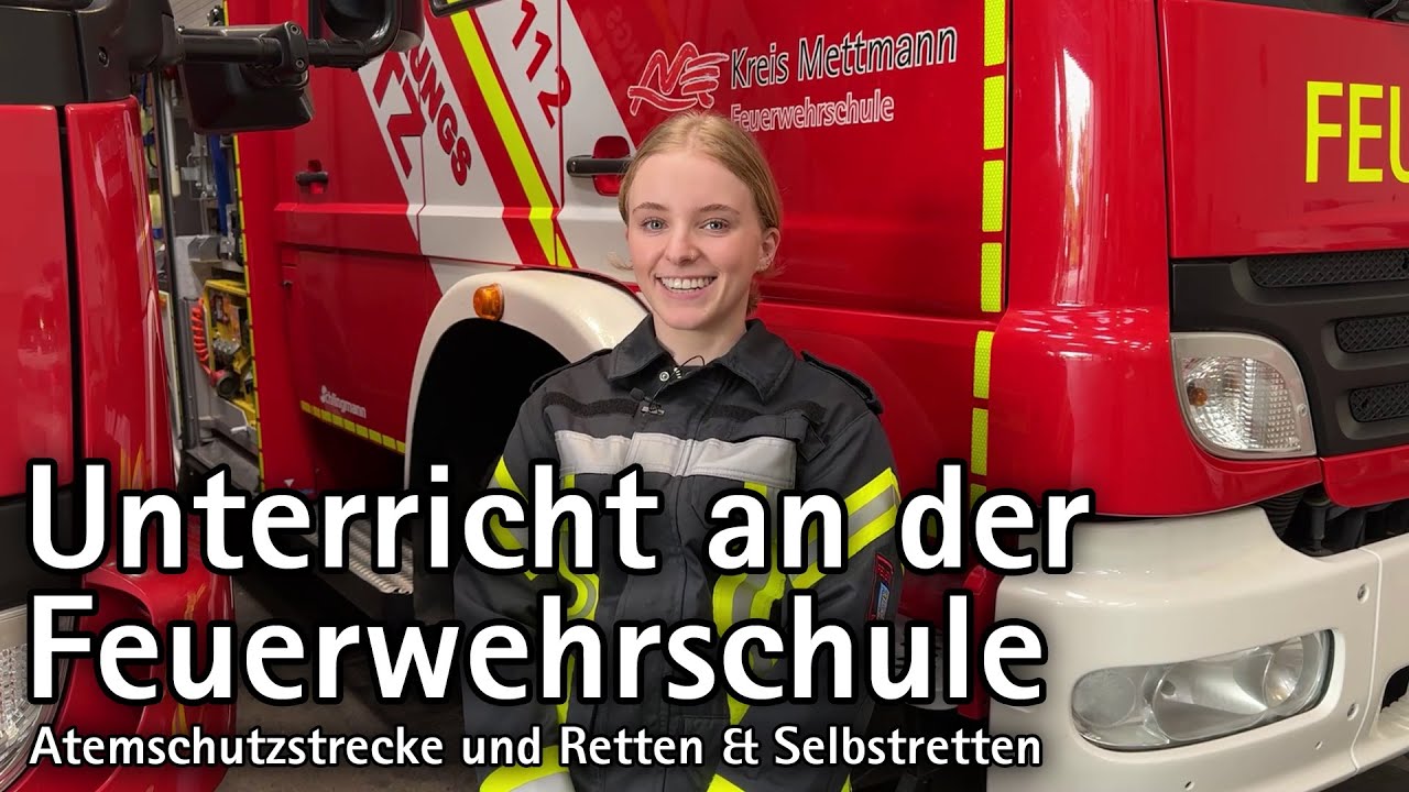 Atemschutzstrecke und Retten & Selbstretten: Unterricht an der Feuerwehrschule Kreis Mettmann