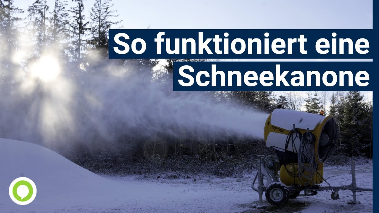 So funktioniert eine Schneekanone