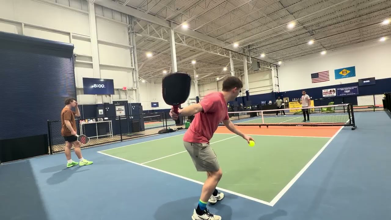 4.5 Pickleball. High-Level Doubles with Banger Drives and Counters. Dan/Justin vs Sam/Ashwin 2