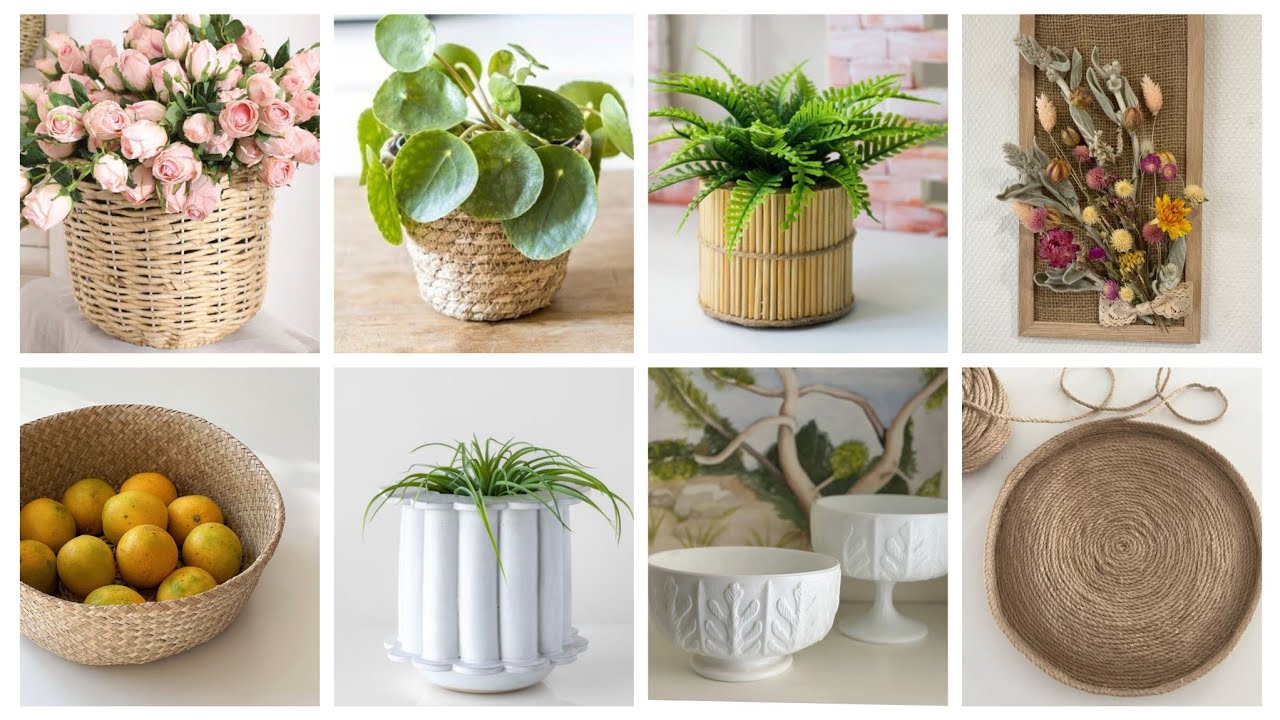 أفكار💡لديكور البيت✨ ابدعي ديكورات ومنظمات باعادة تدوير بسيط وراقي#craft #diy #ideas #home #افكار 