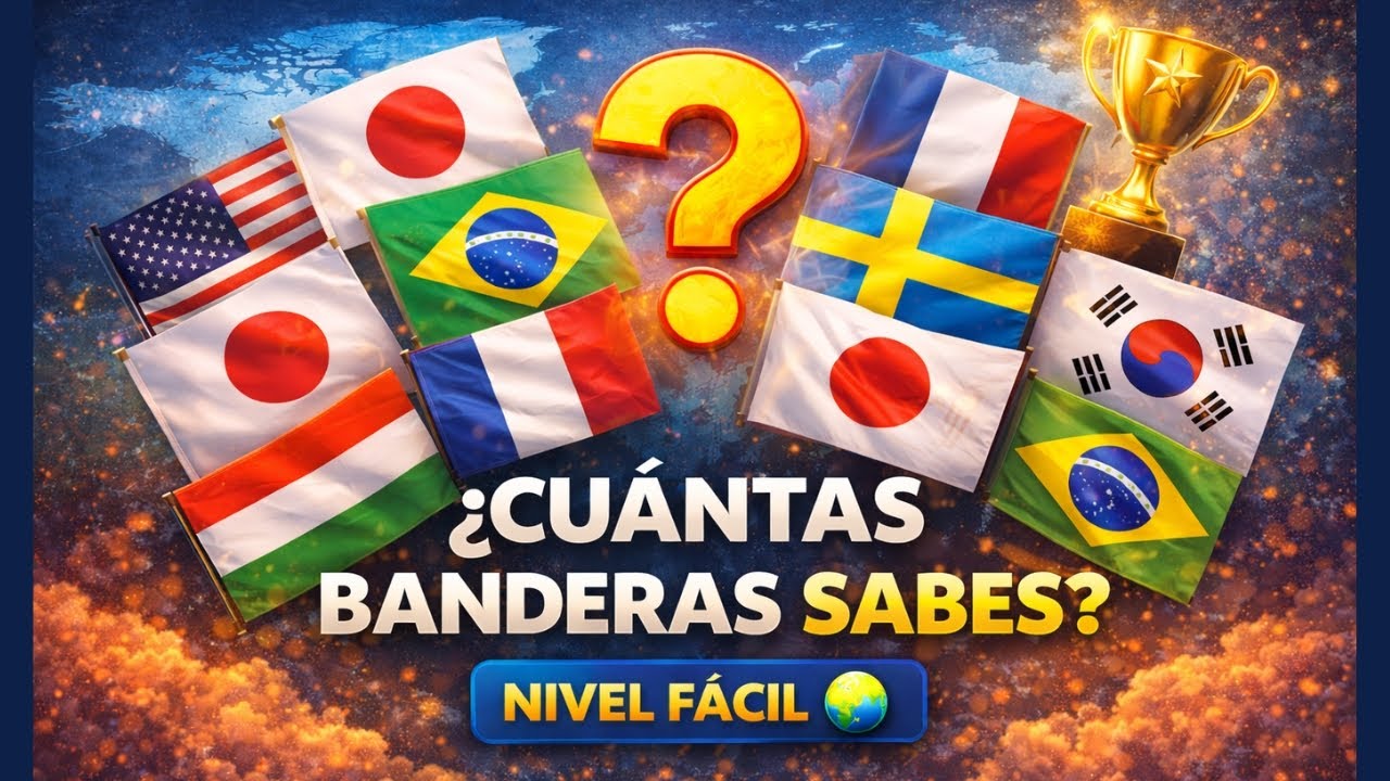 ¿Cuántas banderas del mundo reconoces? 🌍🚩Quiz de banderas - Geografia